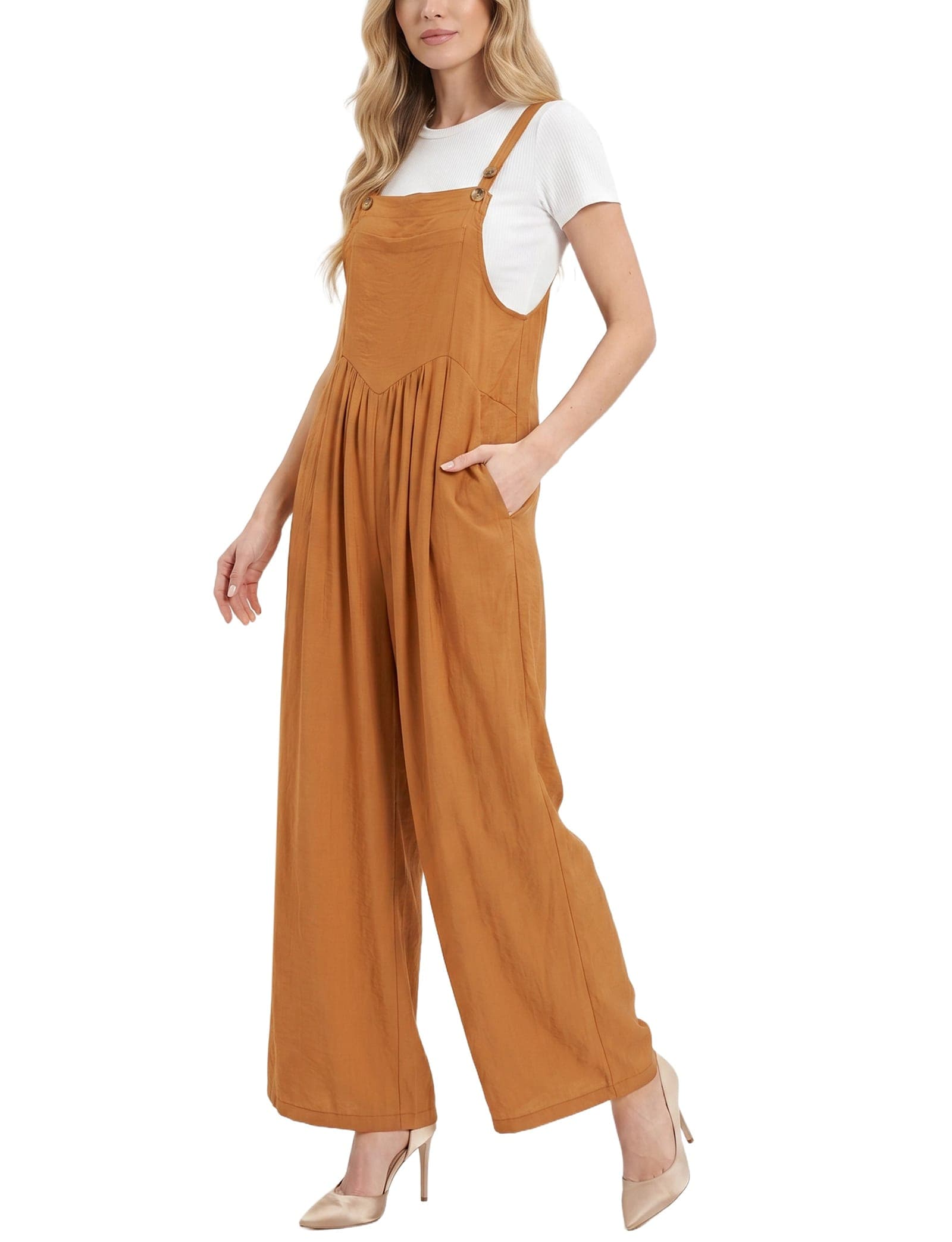 Petite Sleeveless Jumper Jumpsuit