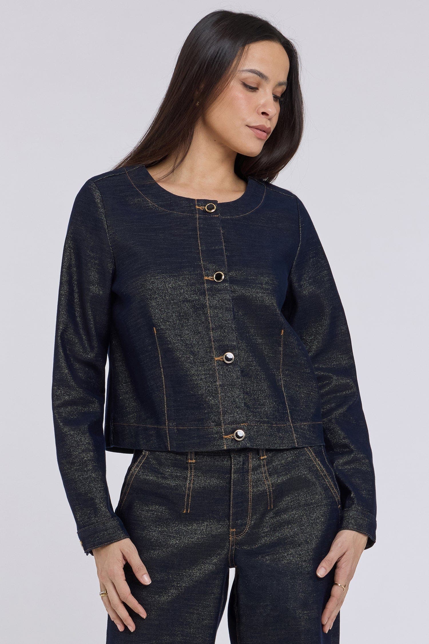 Cropped Denim Jacket