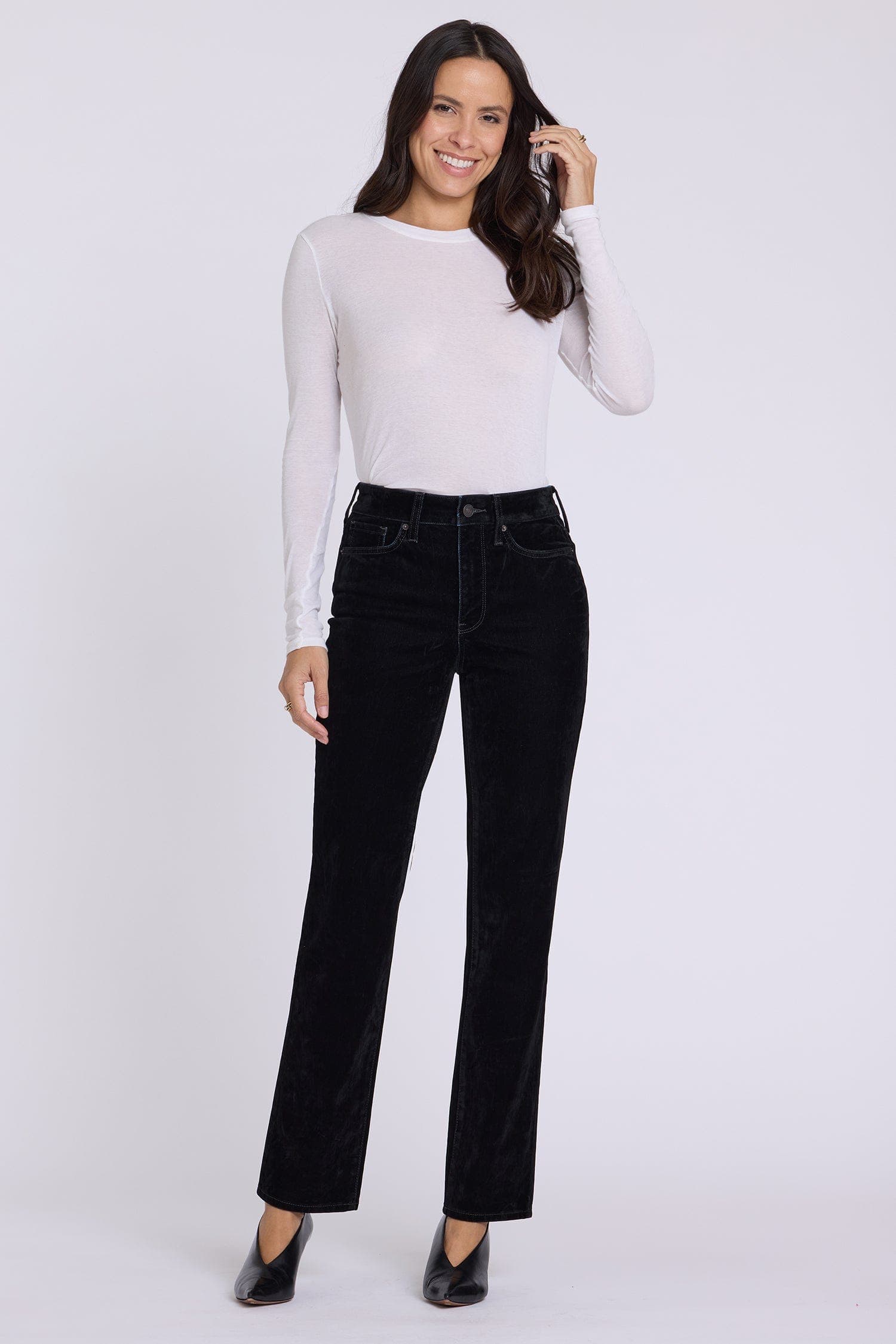 Flocked Marilyn Straight Jeans