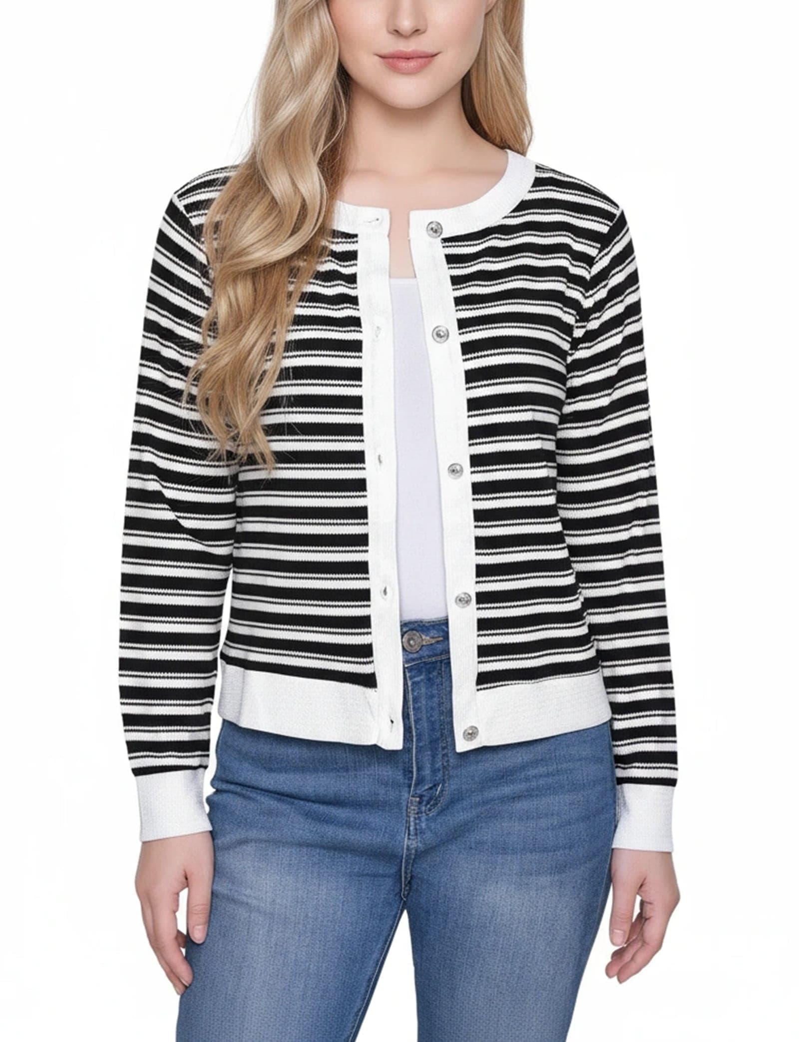 Long Sleeve Ribbed Cardigan
