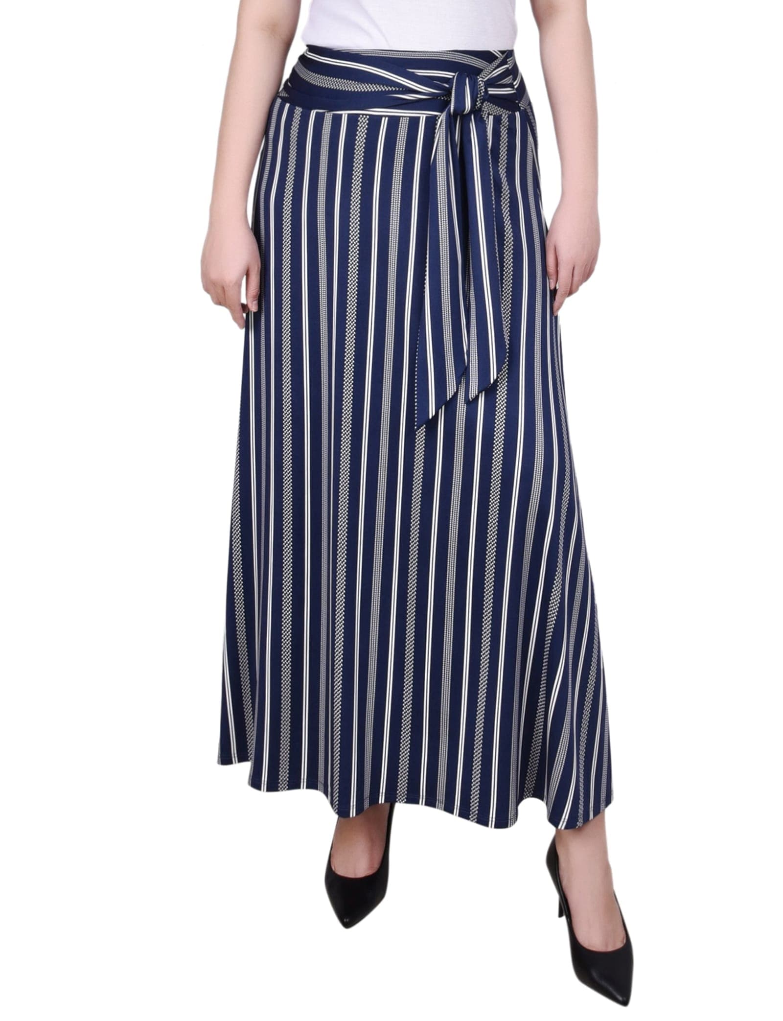 Maxi Skirt with Sash Waist Tie