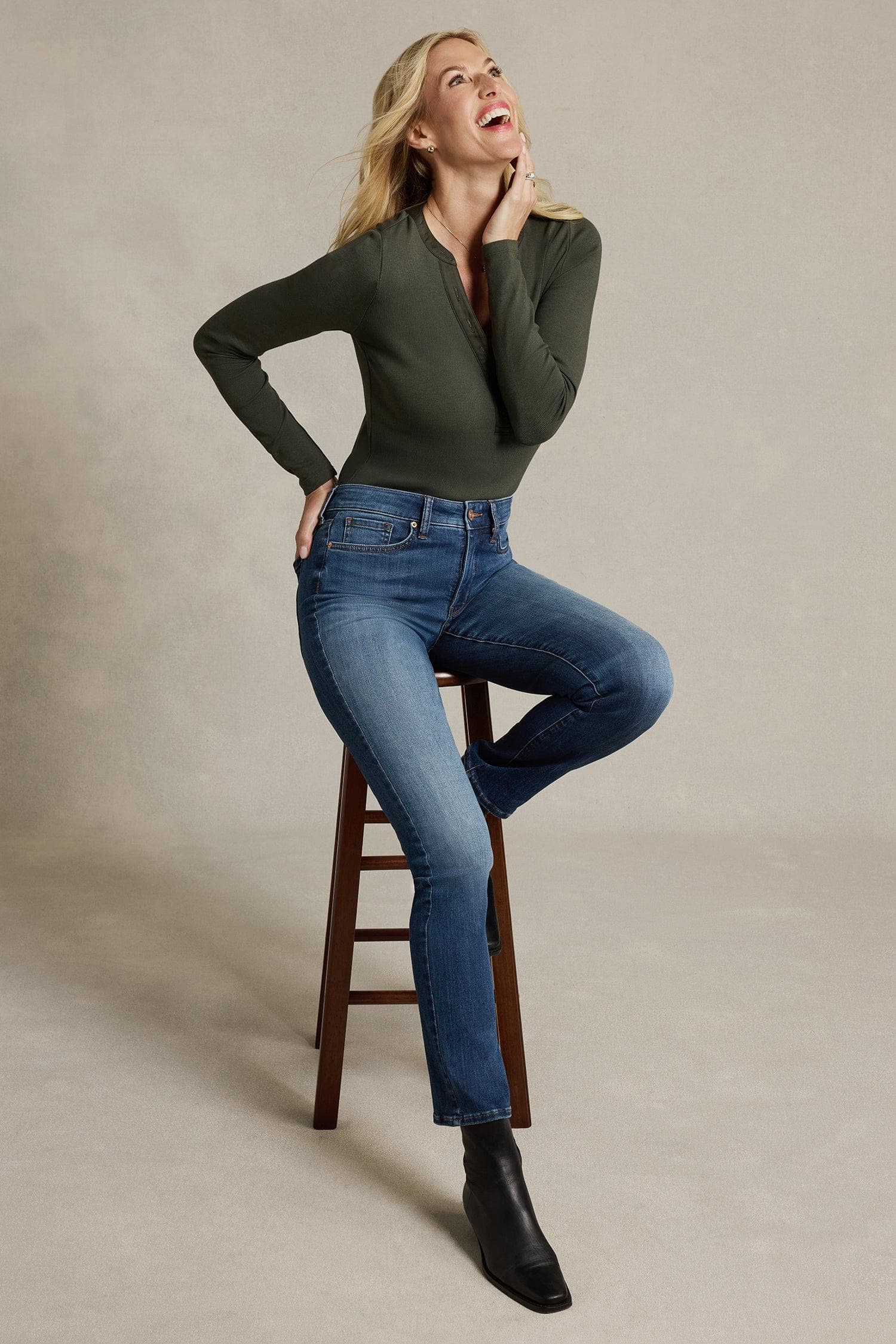 Sheri Slim Straight Jeans