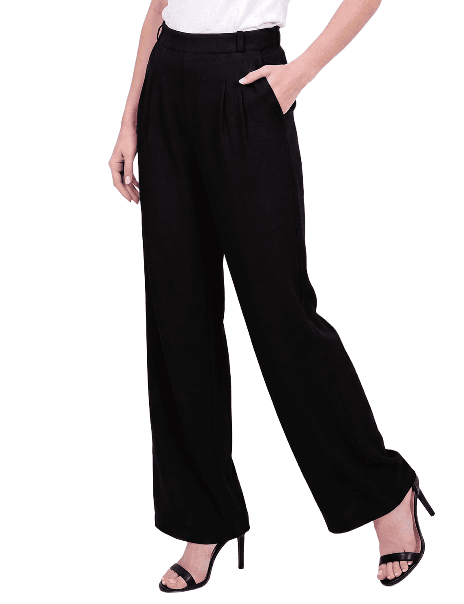Pleat Front Knit Pants