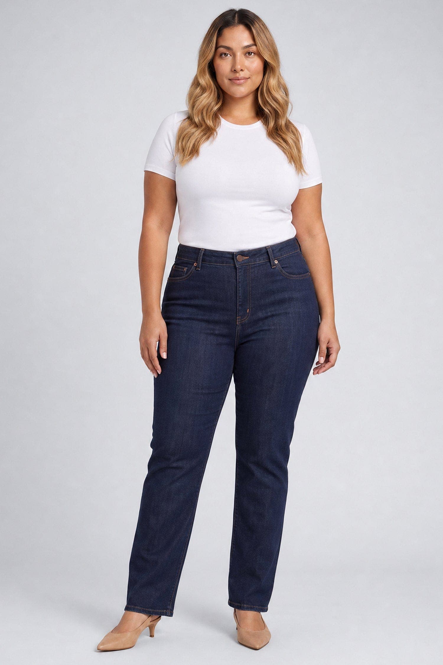 Marilyn Straight Jeans in Plus Size
