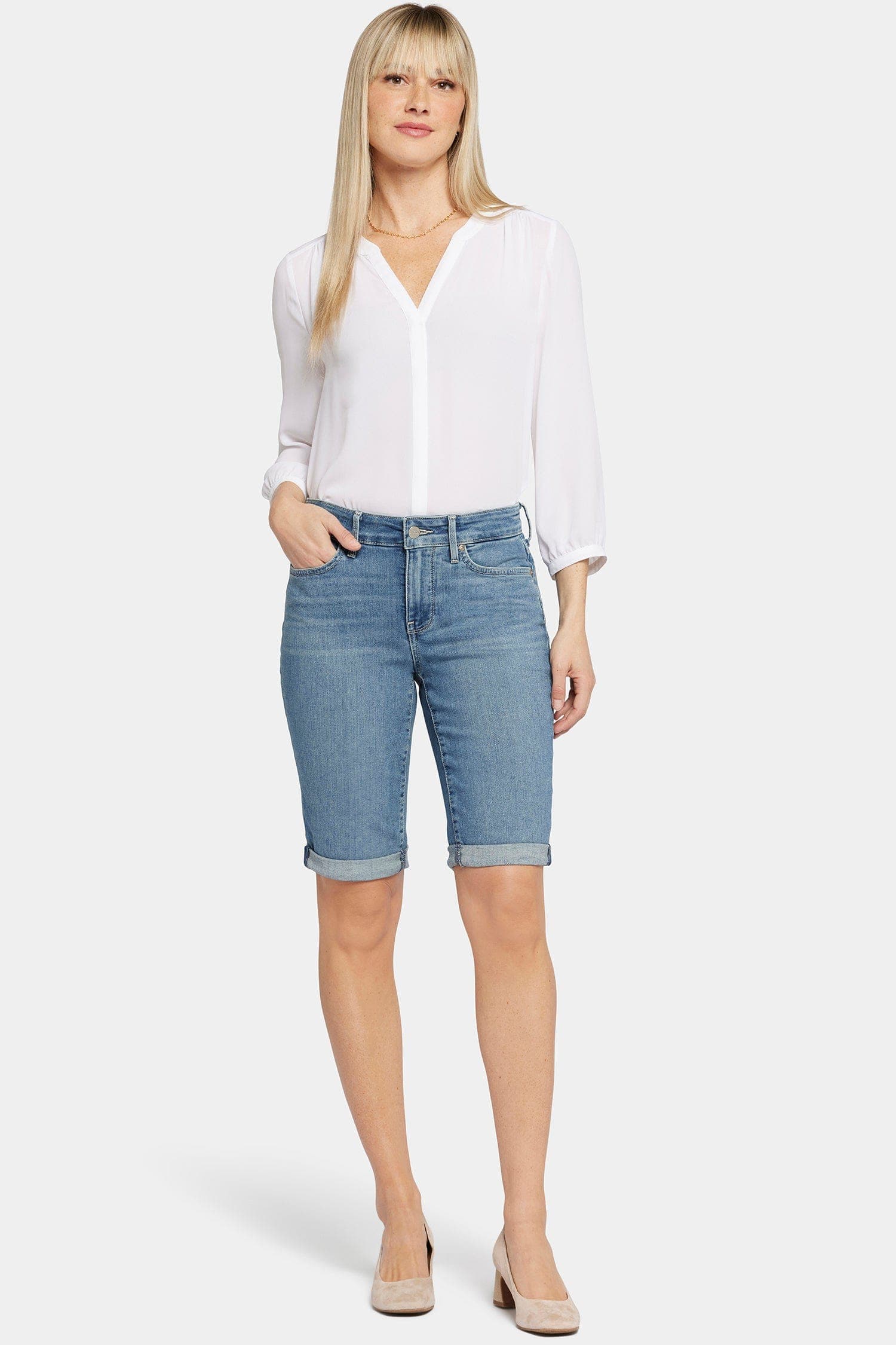 Briella 11 Inch Denim Shorts