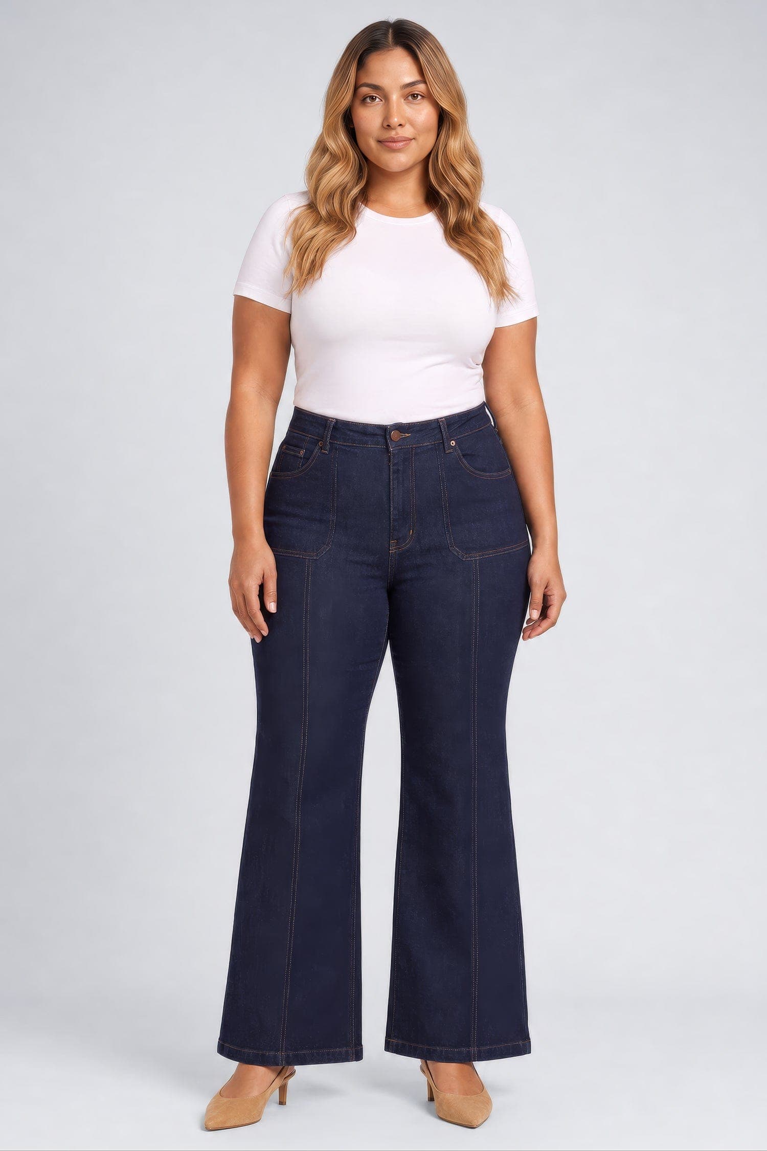 Mia Palazzo Jeans in Plus Size