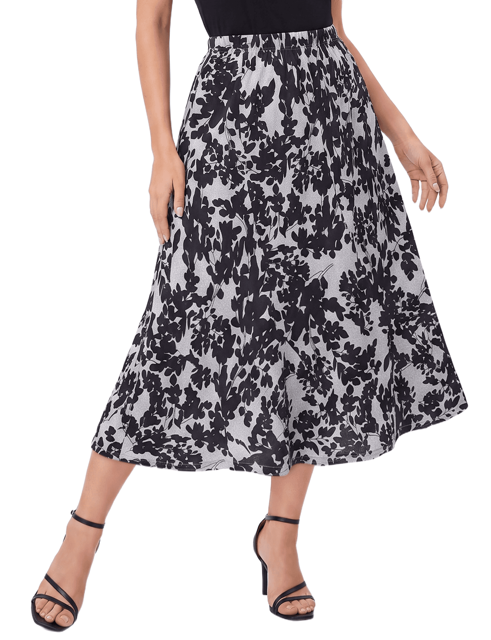 Hacci a-Line Skirt with Godets