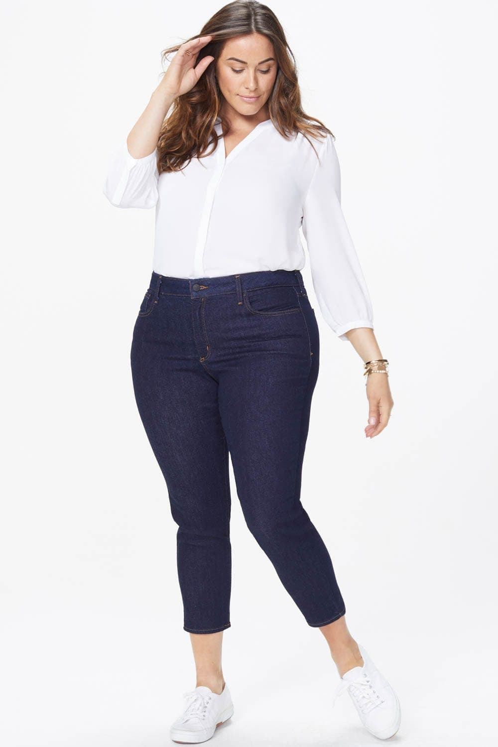 Alina Skinny Ankle Jeans in Plus Size