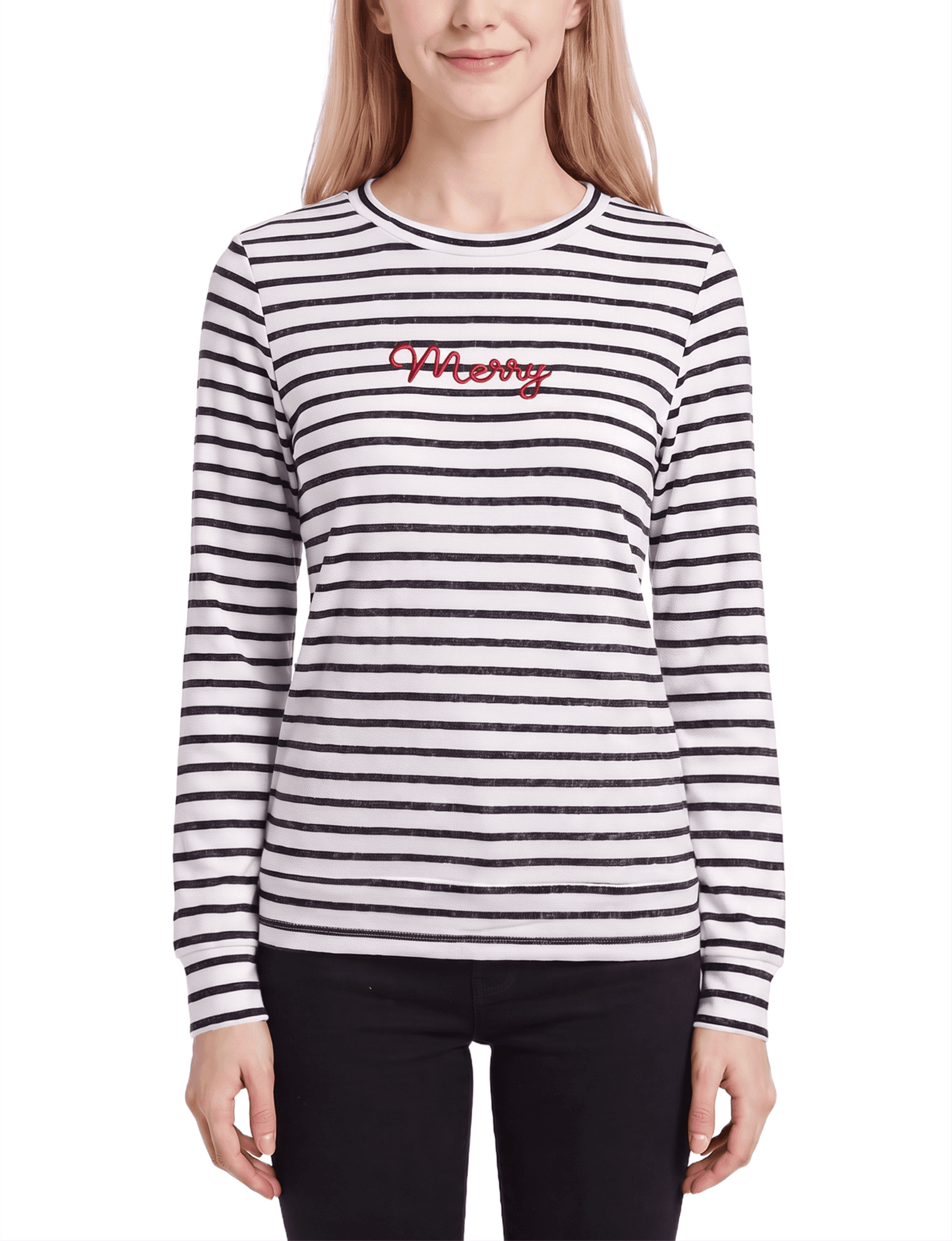 Long Sleeve "Merry" Pullover Top