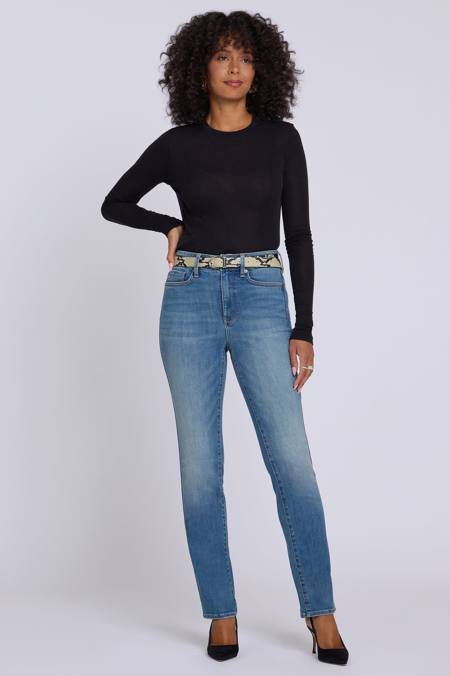 Sheri Slim Straight Jeans
