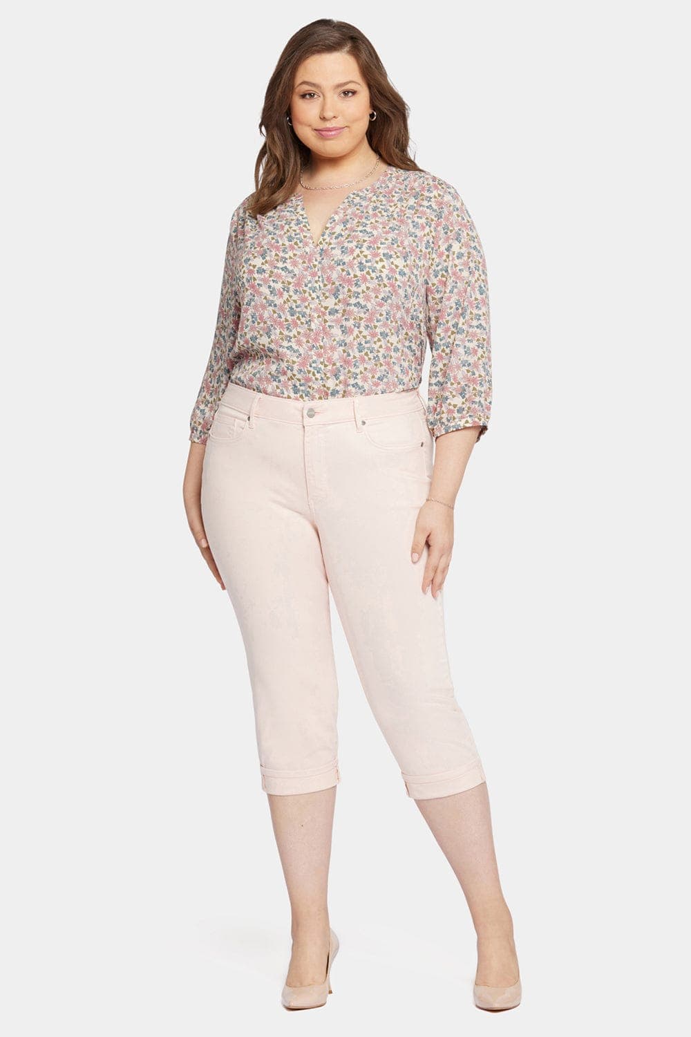 Marilyn Straight Crop Jeans in Plus Size