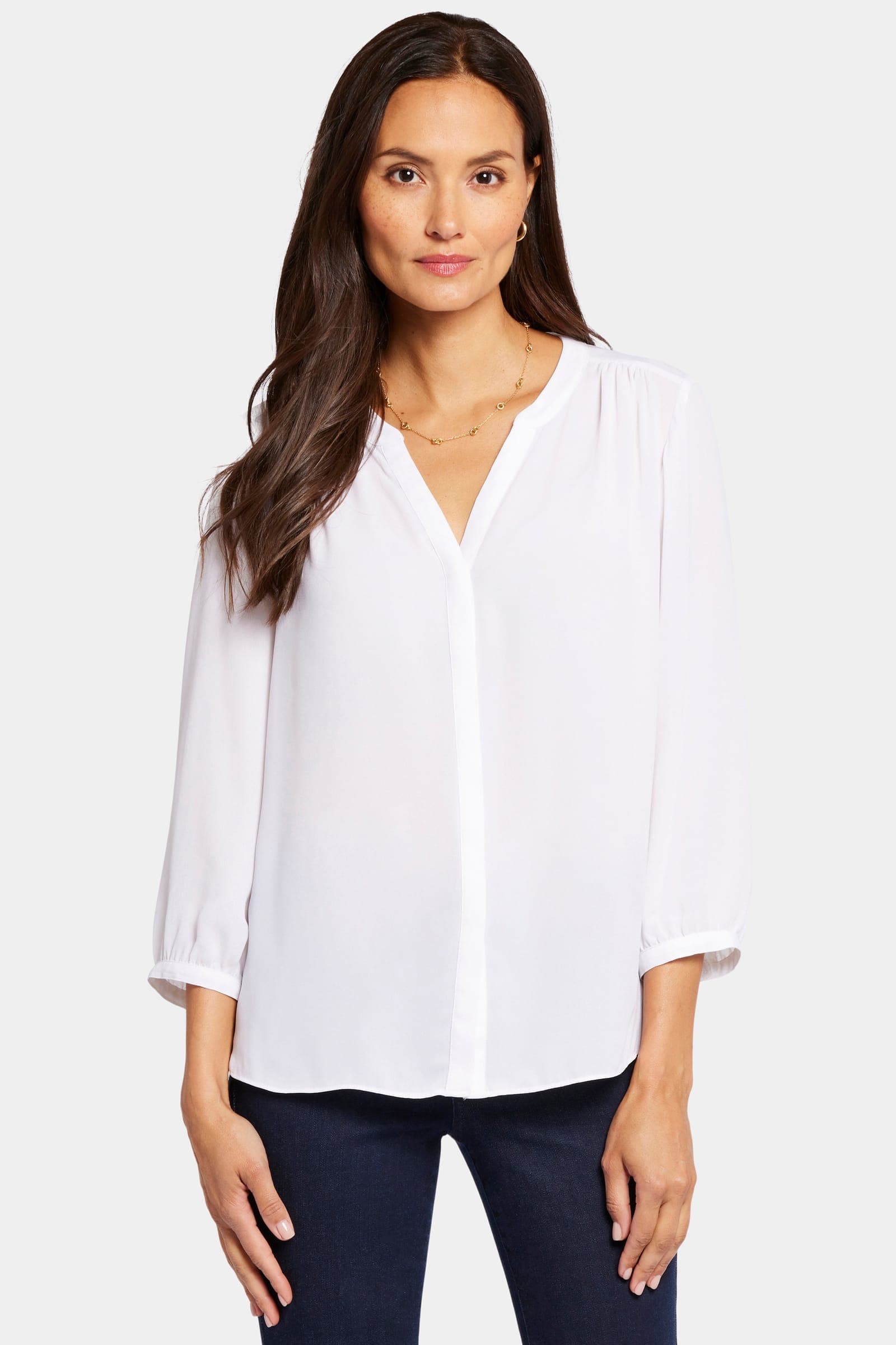 Pintuck Blouse in Petite