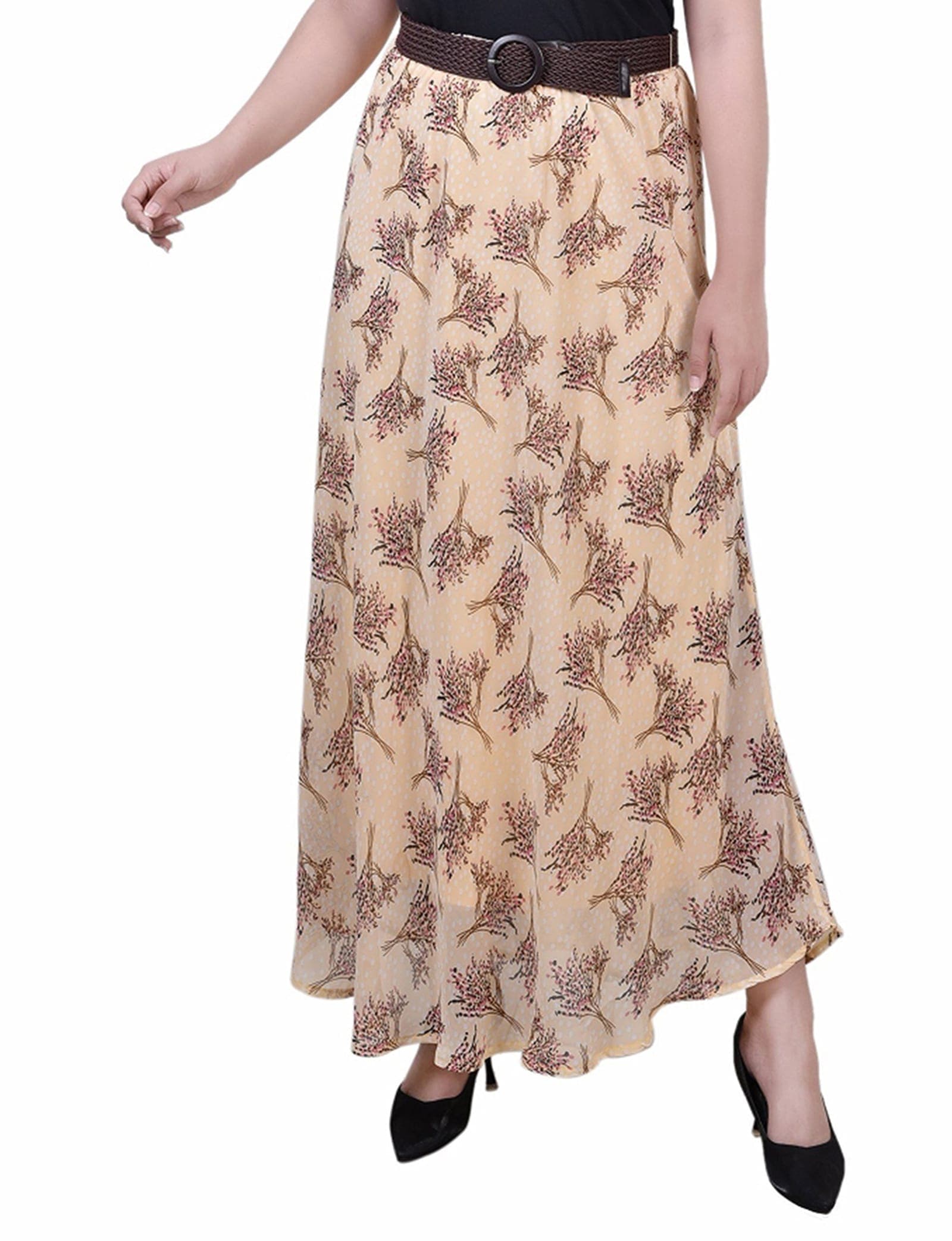 Petite Chiffon Maxi Skirt