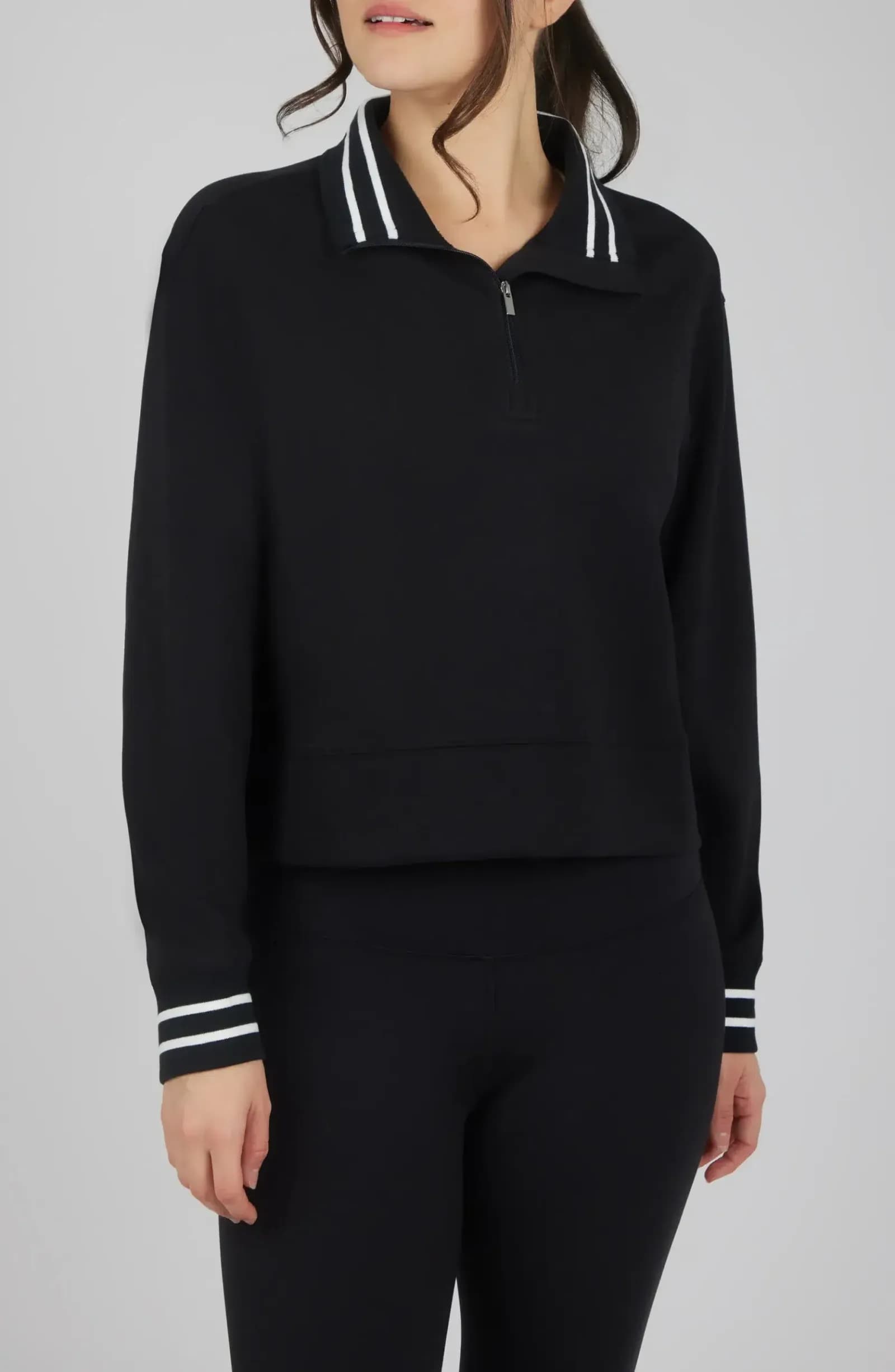 Scuba Georgetown Half Zip with Stripe Pullover
