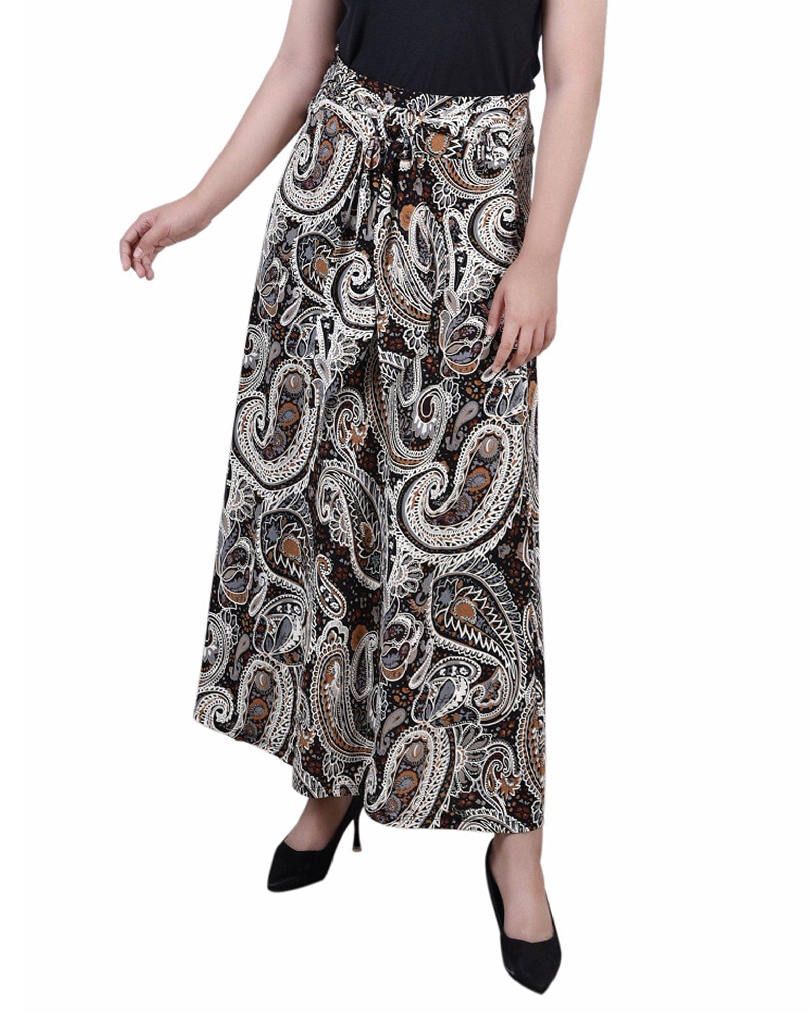 Petite Maxi Skirt with Sash Waist Tie