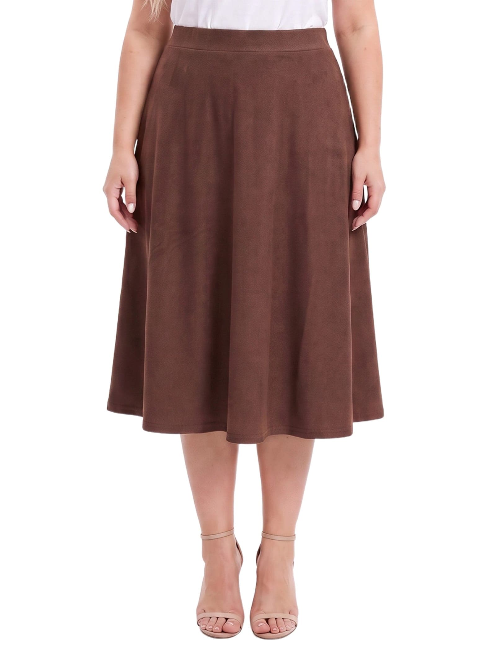 Plus Size Hacci a Line Skirt