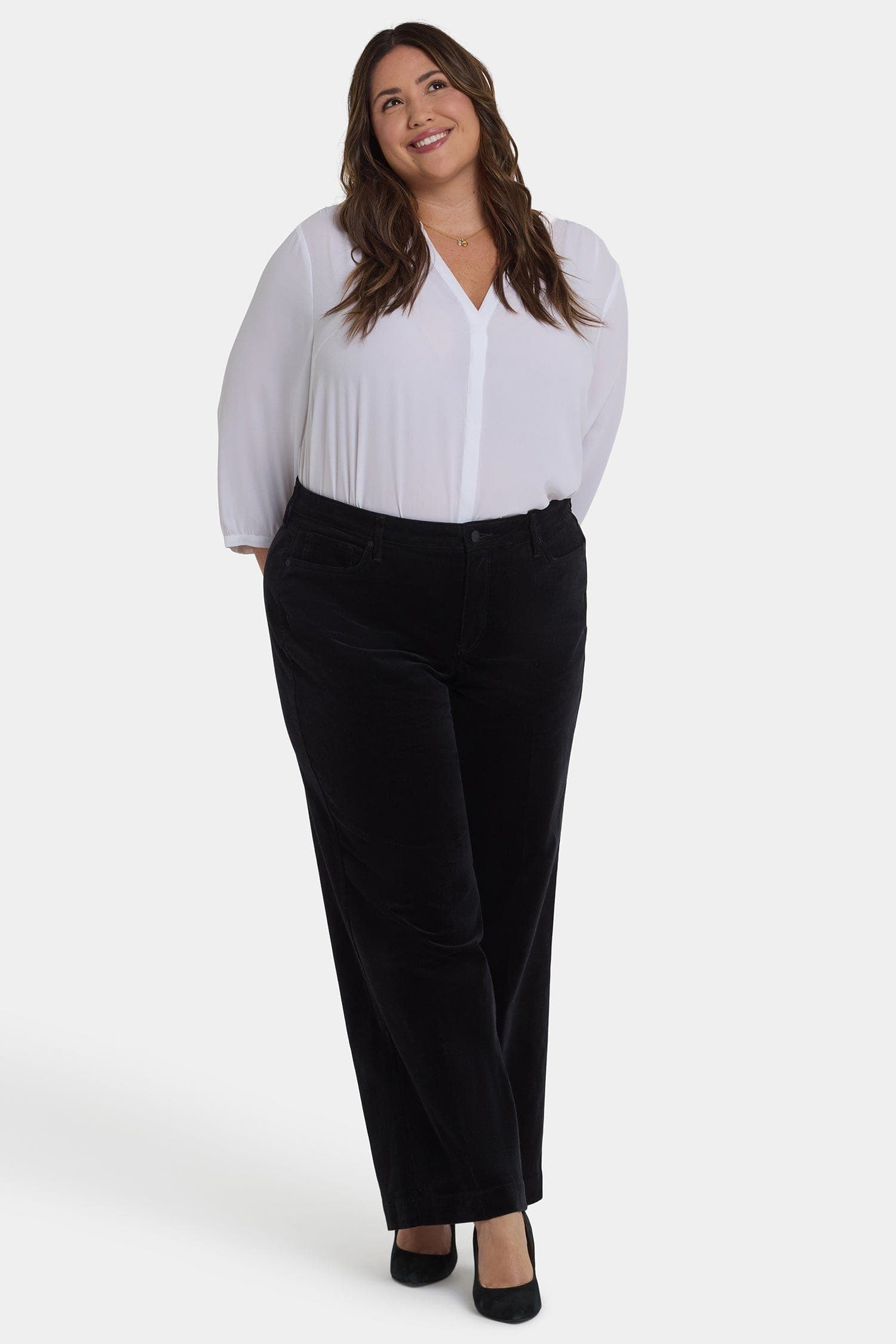 Teresa Wide Leg Pants in Plus Size
