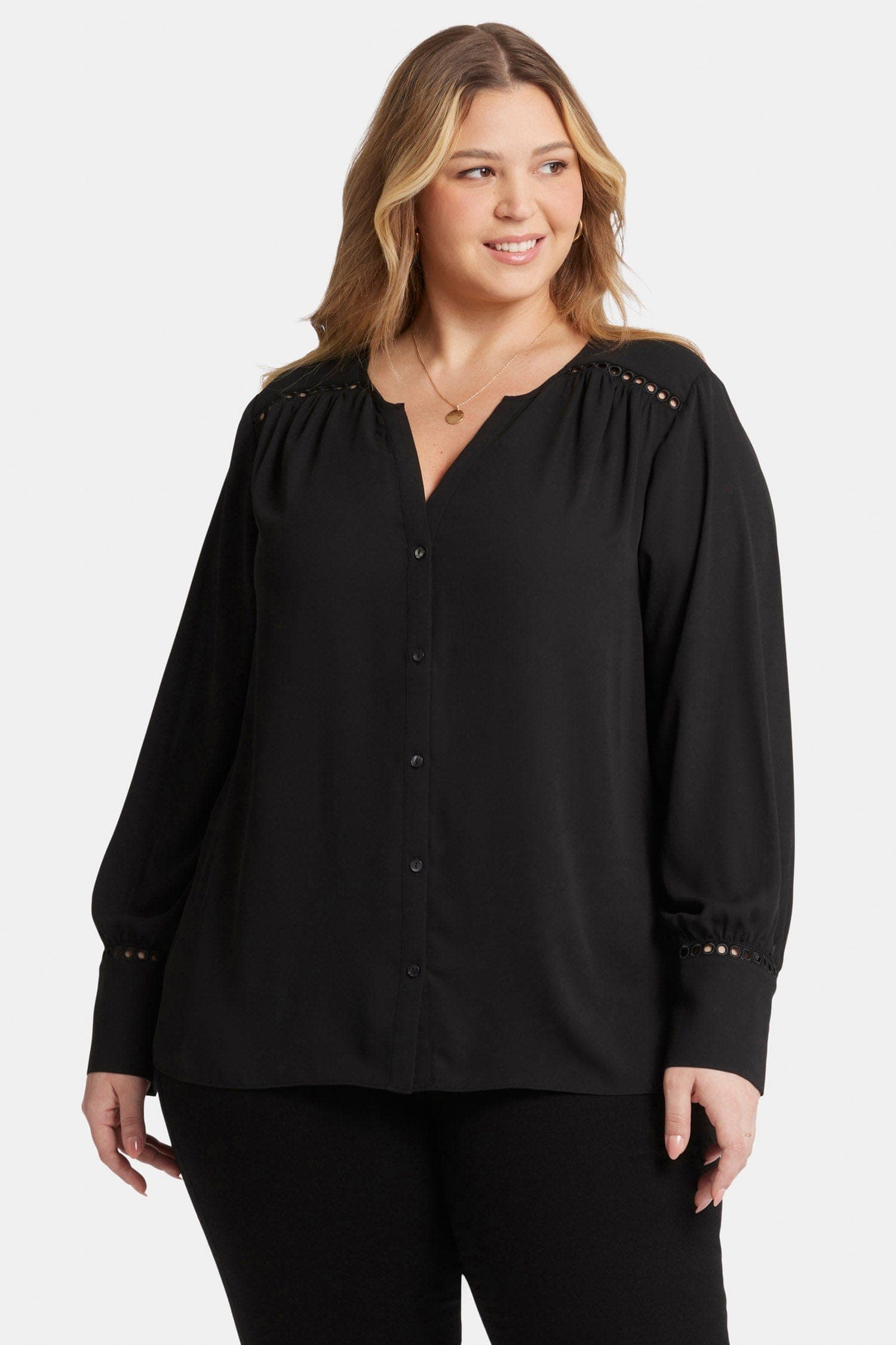 Liliana Peasant Blouse in Plus Size